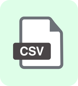 You can download the receipts as a CSV file with one click.